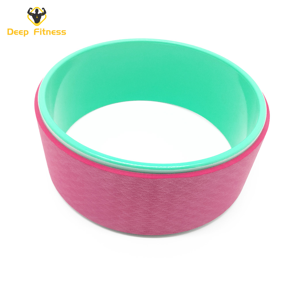 Colorful Circle yoga ring ABS Double Layers exercise yoga wheel